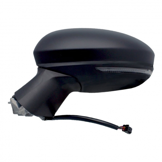 Rétroviseur électrique gauche, asphérique, chauffant, avec feu clignotant (7 broches)