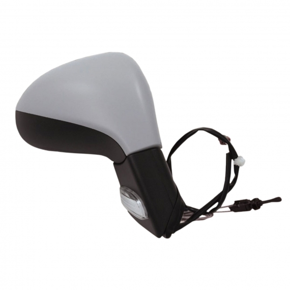 Rétroviseur mécanique droit, apprêté, convexe, avec feu clignotant, sonde