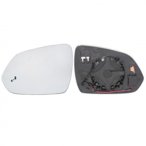 Glace + support rétroviseur gauche, convexe, chauffant, side (2 broches)