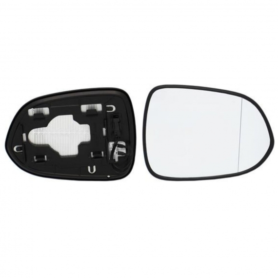 Glace + support rétroviseur droit, convexe, chauffant (2 broches)