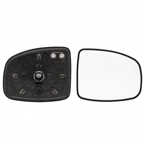 Glace + support rétroviseur droit, convexe, chauffant (2 broches)