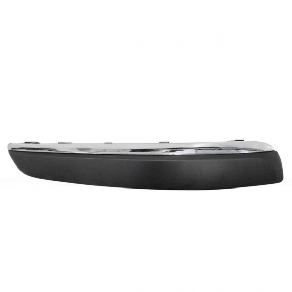 Moulure du pare-chocs avant gauche apprêtée avec enjoliveur chromée