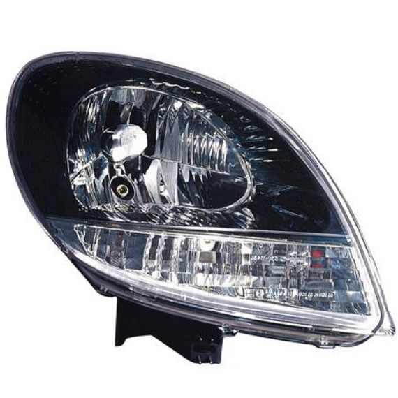 Phare droit H4, fond noire