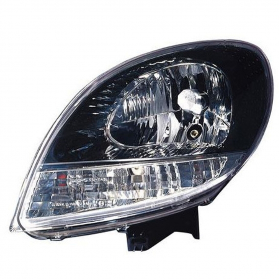 Phare gauche H4, fond noir