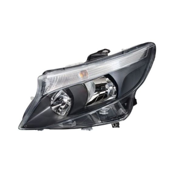 Phare gauche, noir, H7+H15 (HELLA)