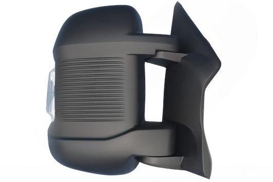 Rétroviseur électrique droit, avec feu clignotant, convexe, chauffant, gravé, antenne numérique. Bras court