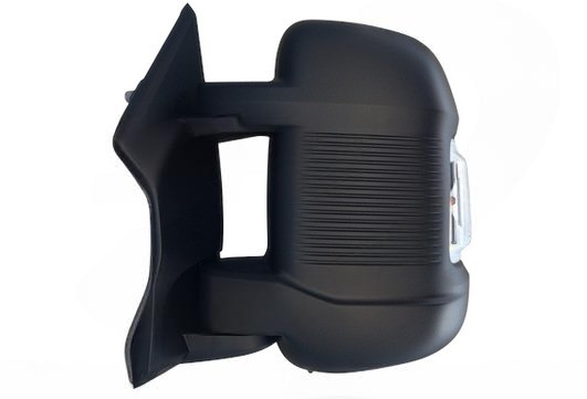 Rétroviseur électrique gauche, avec clignotant, convexe, chauffant, gravé, capteur, avertisseur d'angle mort, rabattable électriquement et fenêtre d'angle mort. Bras court