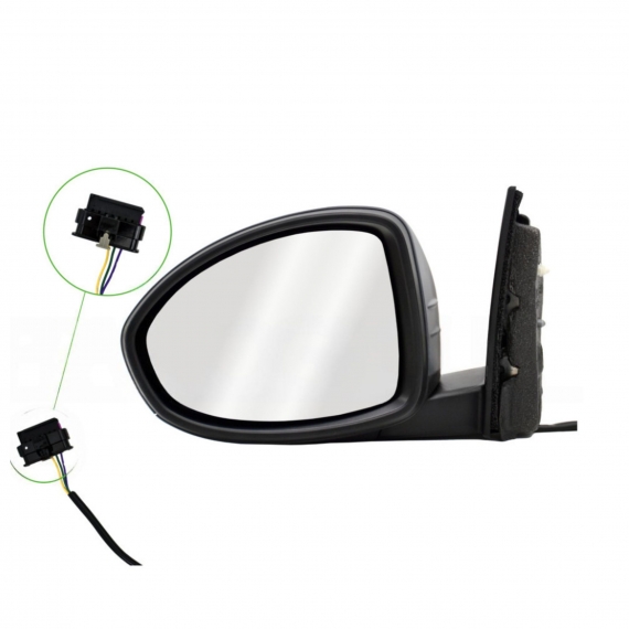 Rétroviseur gauche, électrique, apprêté (Mod.500E)