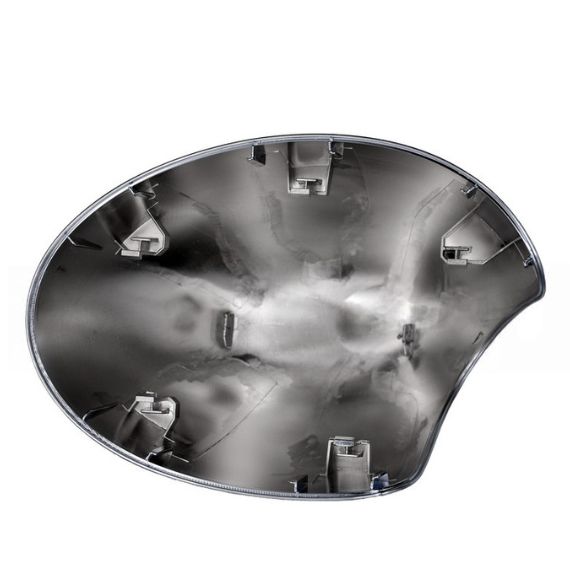 Coque du rétroviseur gauche, chromée