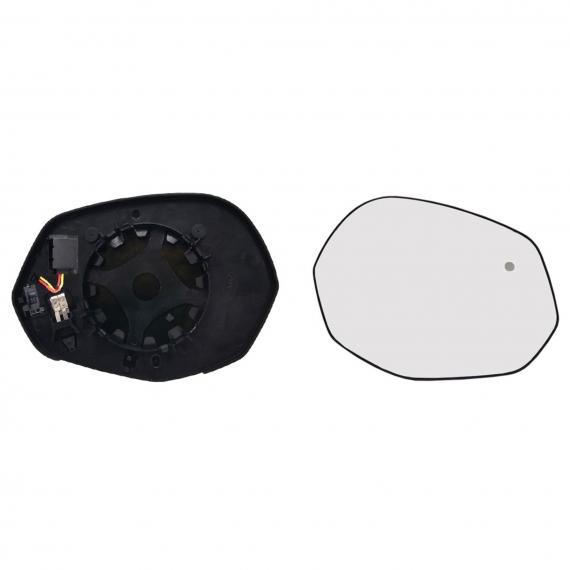 Glace + support rétroviseur droit, convexe, chauffant, side (2 broches)