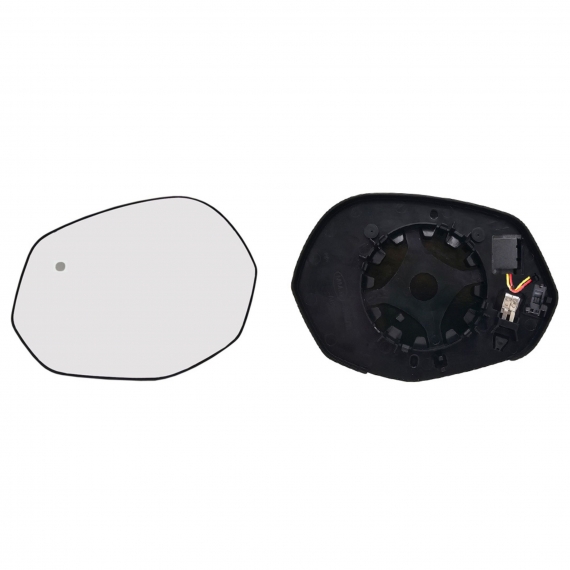 Glace + support rétroviseur gauche, convexe, chauffant, side (2 broches)