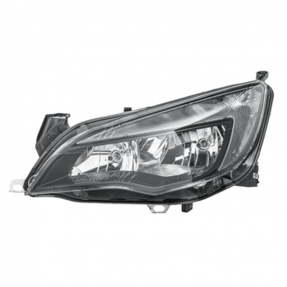 Phare électrique gauche, H7+H7, noir, LED (HELLA)