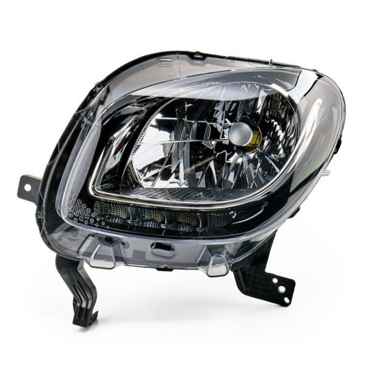 Phare électrique gauche, noir, LED, H4