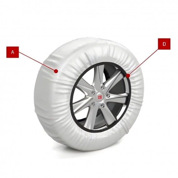 Chaussettes textiles à neige 2uds. (Taille XL)