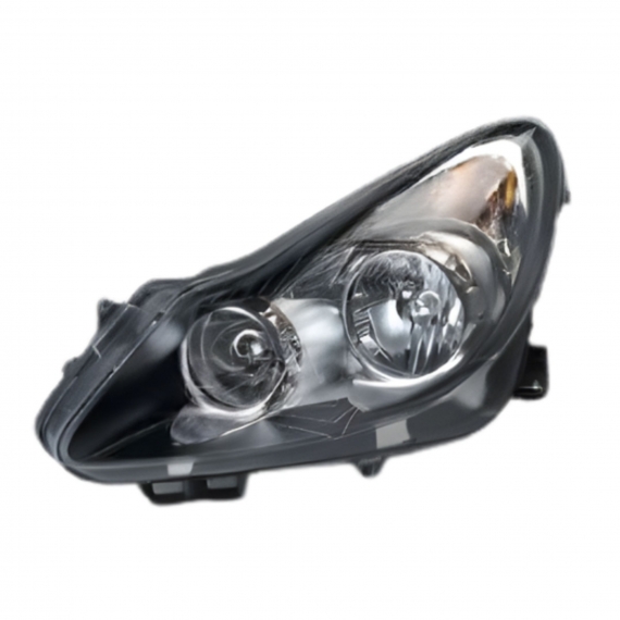 Phare droit, noir, H7+H1 (VALEO)