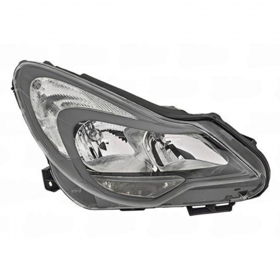 Phare électrique droit, noir, H7 (VALEO)