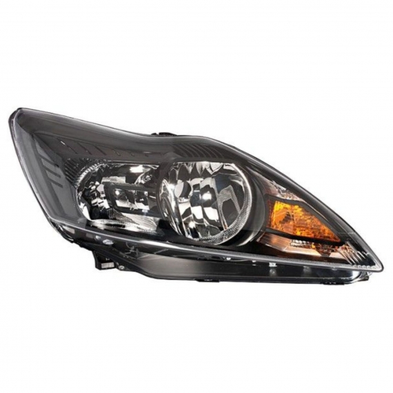 Phare électrique droit, noir, H1+H7 (HELLA)