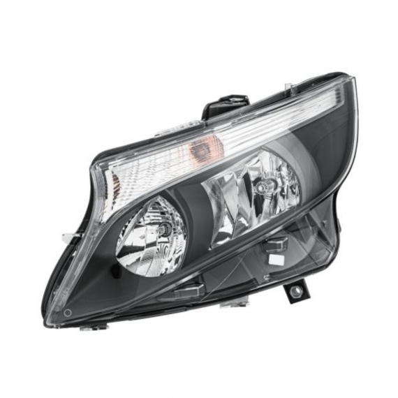 Phare électrique gauche, gris, H7+H15 (HELLA)