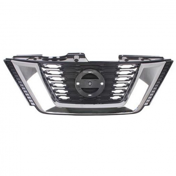 Calandre avec moulure chromée