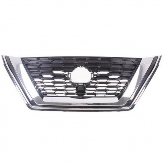 Grille de calandre avec moulure chromée