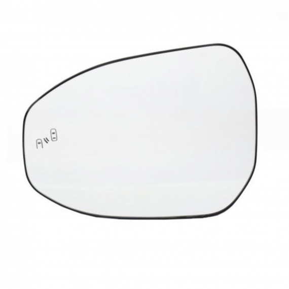 Glace avec support gauche, thermique, convexe, avec side