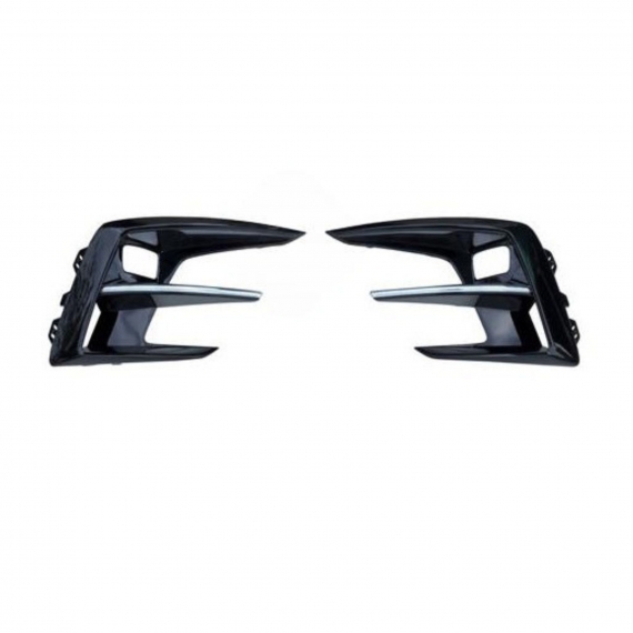 Jeu de grilles latérales, avec trous pour les antibrouillards, pare-chocs avant