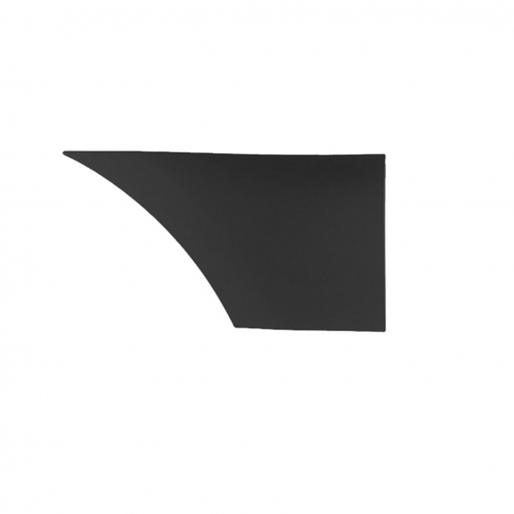 Moulure latérale arrière droite, partie avant, grise (Version courte)