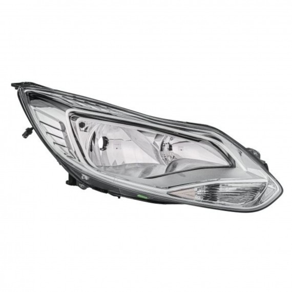 Phare électrique droit, chromé, H7+H1 (HELLA)