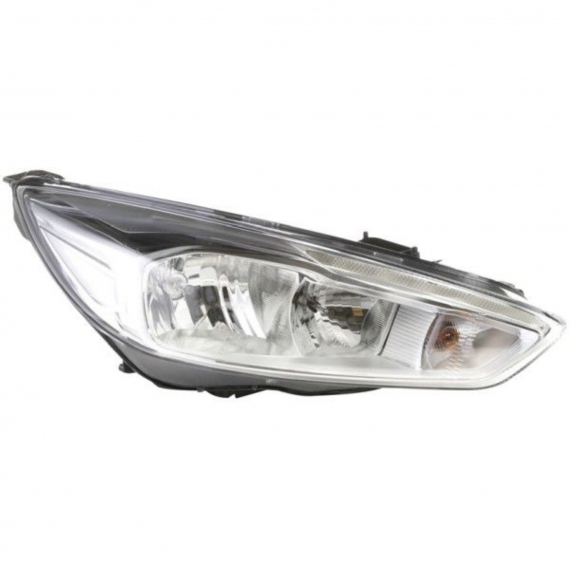 Phare électrique droit, chromé, avec feu de jour, H7+H1 (HELLA)