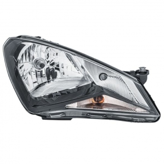 Phare électrique droit, noir, H4 (HELLA)