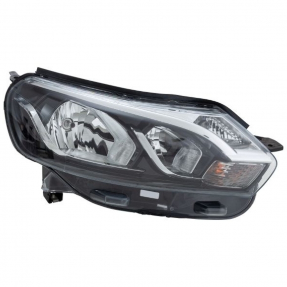 Phare électrique droit, H7+H1 (HELLA)