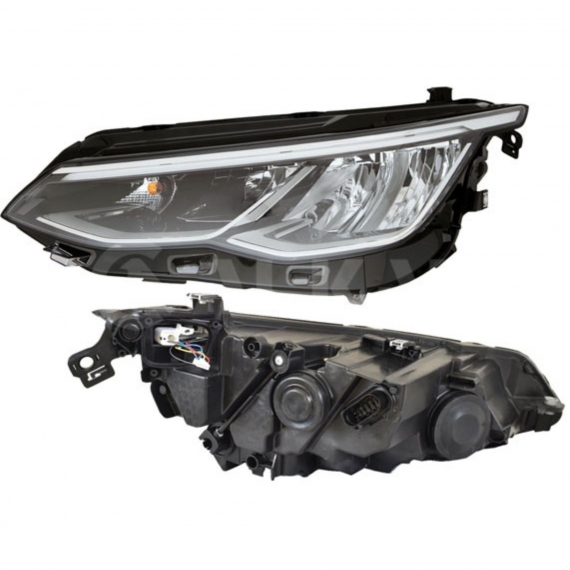 Phare électrique gauche, gris, LED (VALEO)