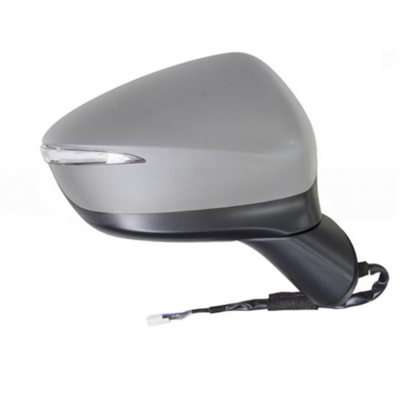 Rétroviseur droit, électrique, convexe, chauffant, apprêté, rabattable électriquement, avec feu clignotant, avec side
