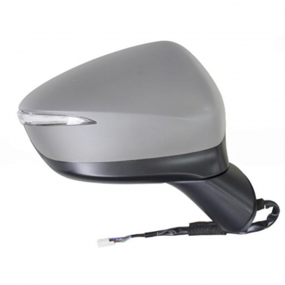 Rétroviseur droit, électrique, convexe, apprêté, rabattable, avec feu clignotant, avec side