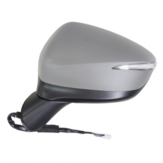 Rétroviseur gauche, électrique, asphérique, apprêté, rabattable, avec feu clignotant, avec side