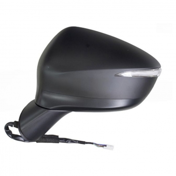 Rétroviseur gauche électrique, asphérique, chauffant, rabattable, avec side