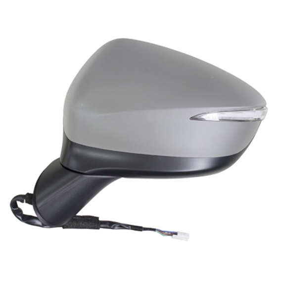 Rétroviseur gauche, électrique, asphérique, chauffant, teinté, rabattable électriquement, avec side