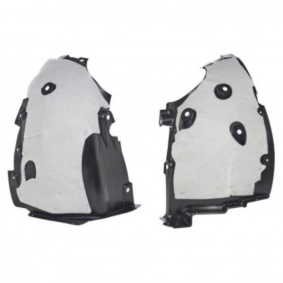 Pare-boue avant droit, partie avant et arrière (avec isolation)