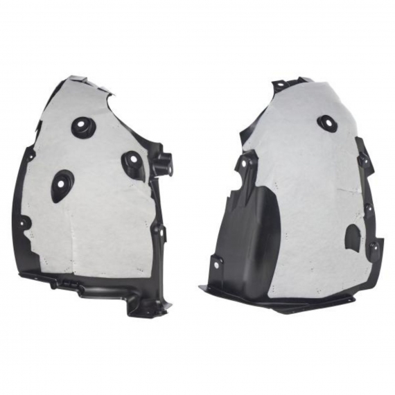 Pare-boue avant gauche, partie avant et arrière (avec isolation)