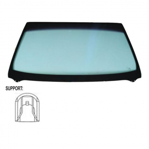 Pare-brise vert sérigraphié avec base miroir