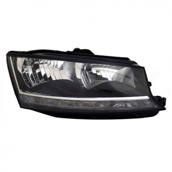 Phare électrique droit H7 + H7 + PWY24W (LED) avec moteur