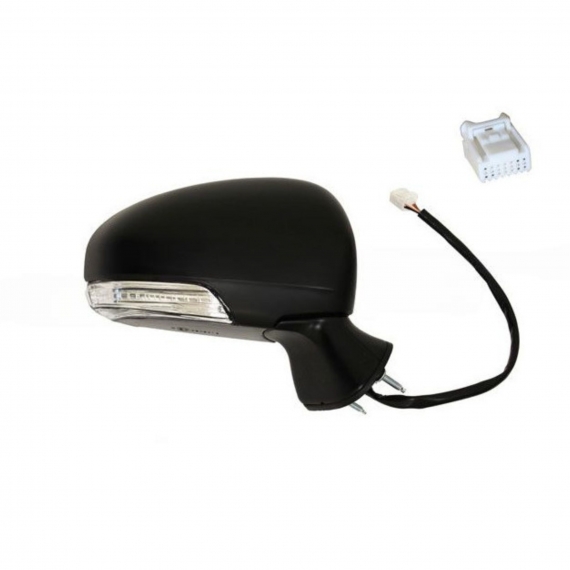 Rétroviseur droit électrique, chauffant, rabattable à peindre + feu led