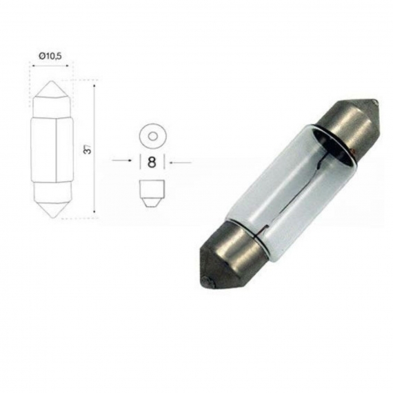 Jeu de 10 ampoules C5W 12V (blister)
