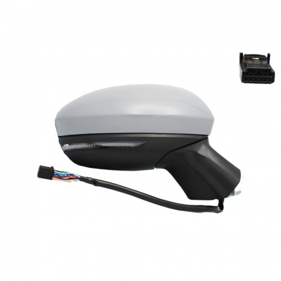 Rétroviseur électrique droit, asphérique, chauffant, apprêté, avec feu clignotant, sonde (9 broches)
