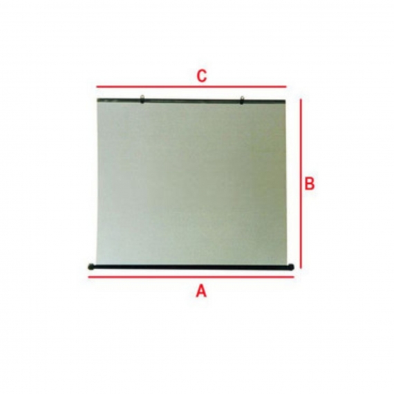 Rideau arrière en polyester 67x90x81cm