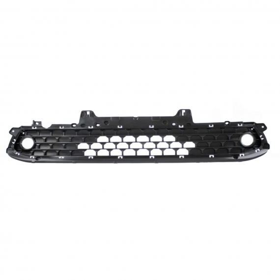 Grille centrale parechocs avant, noire, avec trous antibrouillard