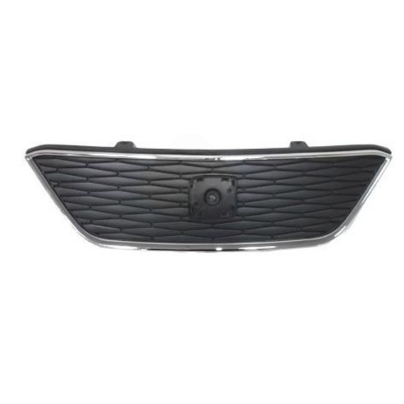 Grille de calandre fermé, noire avec cadre chromé