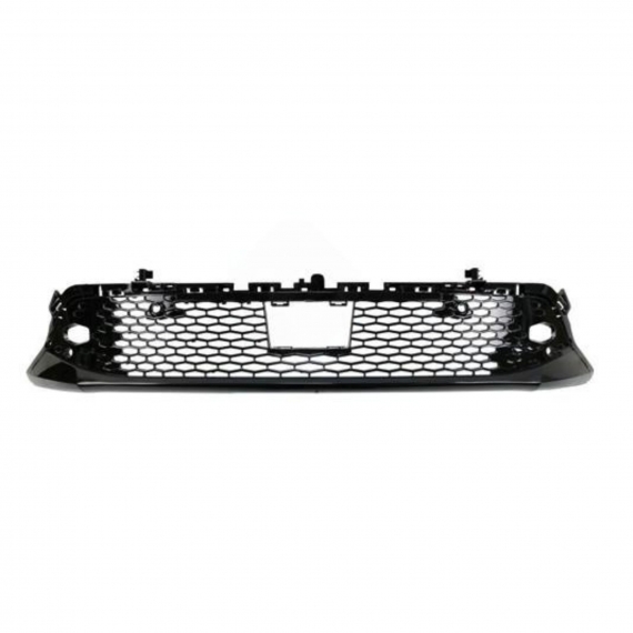 Grille pare-chocs avant, noir brillant, avec 2 trous pour capteurs