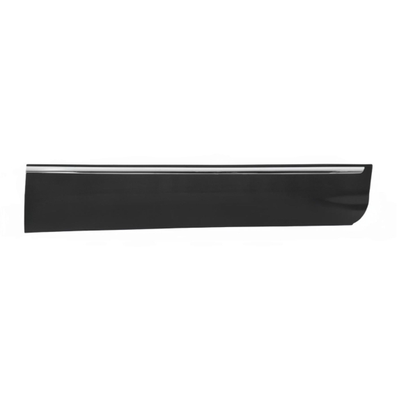 Moulure de porte avant droite, noire, moulure chromée