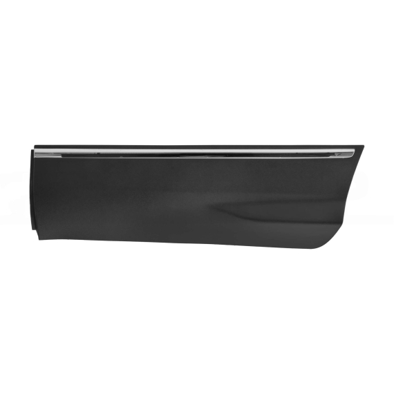 Moulure de porte arrière gauche, noire, avec moulure chromée